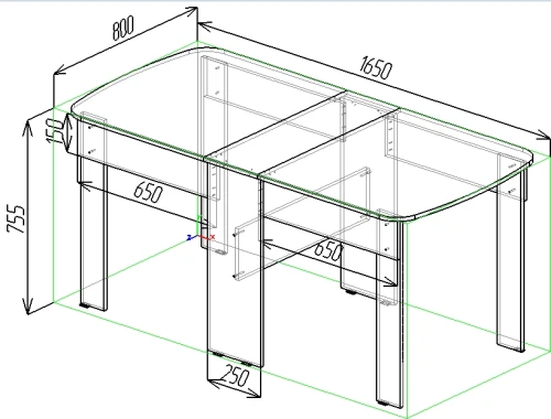 Стол-книжка Я СТ-03, Белый шёлк