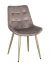 DC705 Стул мягкий, МОККО#G62-13 велюр, каркас металл шампань