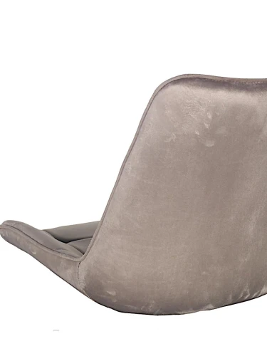 DC705 Стул мягкий, МОККО#G62-13 велюр, каркас металл шампань