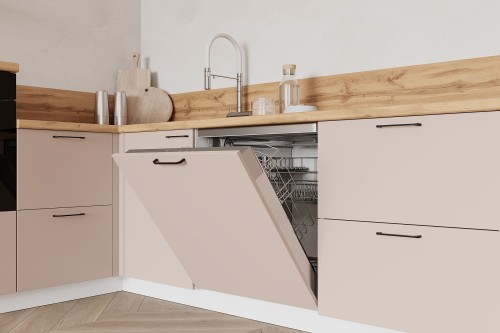 Готовая кухня КГ Угловой 1500х2700 (с пм) Эмаль, Крем  Арника РМ