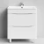 Тумба Адель 70 напольный, белый глянец Vodok с раковиной в комплекте