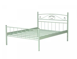 Кровать двойная Лацио 42.27-01 Металл белый