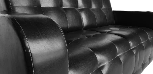 Диван  Оксфорд   90х170 черный ППУ