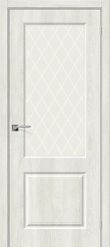 Межкомнатная дверь винил BRAVO Скинни-13 Casablanca White Сrystal
