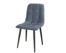 Стул Х / черный /велюр серый