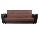 Диван книжка Амстердам 120 рогожка коричневая