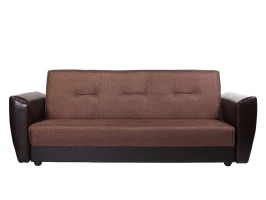 Диван книжка Амстердам 120 рогожка коричневая