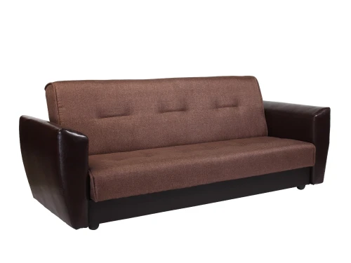 Диван книжка Амстердам 120 рогожка коричневая