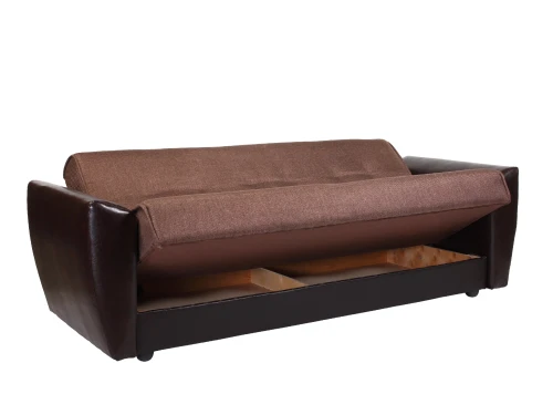 Диван книжка Амстердам 120 рогожка коричневая