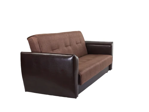 Диван книжка Амстердам 120 рогожка коричневая