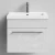 Тумба Элис 50 подвесной, 1 ящик, Белый камень ПВХ 57805 Vodok с раковиной в комплекте