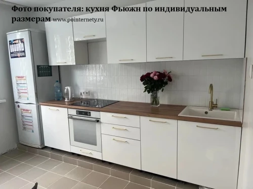 Кухонный гарнитур Фьюжн-08 Angel-Белый