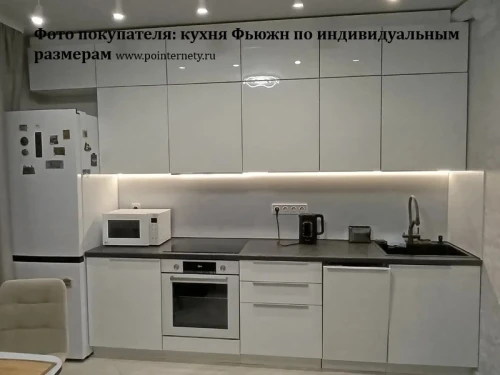 Кухонный гарнитур Фьюжн-08 Angel-Белый