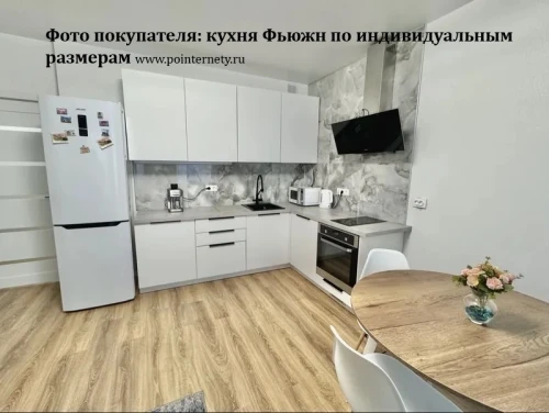 Кухонный гарнитур Фьюжн-08 Angel-Белый
