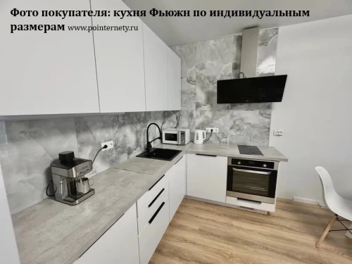 Кухонный гарнитур Фьюжн-08 Angel-Белый
