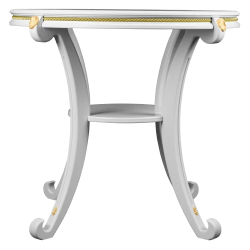 Стол журнальный Глория С молочный дуб Л