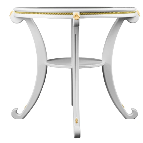 Стол журнальный Глория С молочный дуб Л