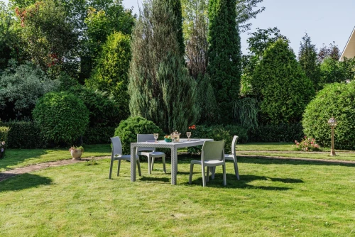 Обеденный комплект JULY S светло-серый