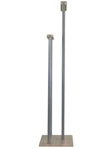 Вешалка костюмная Дэви 1 металлик/дуб сонома