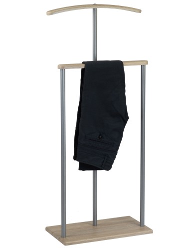 Вешалка костюмная Дэви 1 металлик/дуб сонома