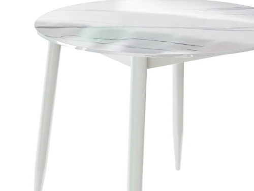 Стол Uni-Form-R.2B SGrey/White Gloss Marble