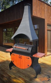 Мангал-коптильня МК-8д