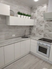 Угловая кухня Фьюжн на заказ 3.0х2.0 м. по размерам заказчика, цвет Angel Угловая кухня Фьюжн на заказ 3.0х2.0 м. по размерам заказчика, цвет Angel