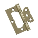 Петля без врезки стальная Bravo F-4-2BB 75*64*2,5 (универс.) AB Бронза