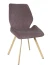 DC230 Стул мягкий, МОККО#M420-06 велюр, каркас металл, шампань КВАДРАТ