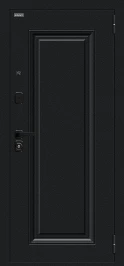 Входная дверь BRAVO Флэш МФ/SBlack Букле черное/White Silk