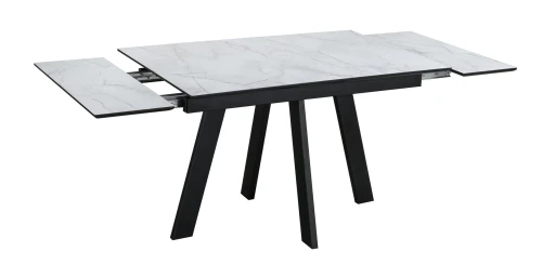 Стол обеденный WINGS Жемчужный Перито/Черный, Черный