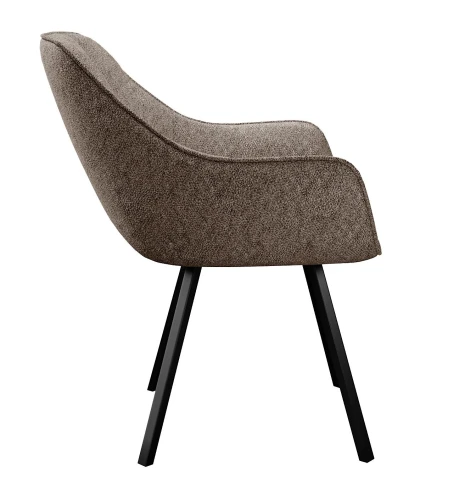 Стул DikLine 252 М поворотный, NS05 CAPPUCCINO, ножки черные