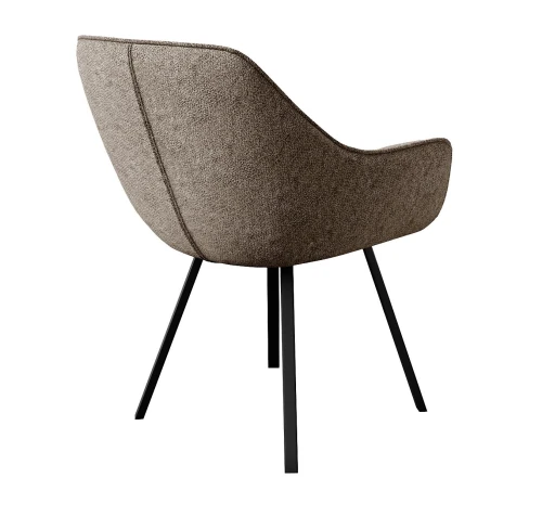 Стул DikLine 252 М поворотный, NS05 CAPPUCCINO, ножки черные