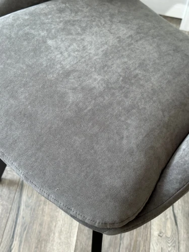 Стул ASP, 360 град. поворот. B28 Темно-серый, велюр / черный каркас, М-City