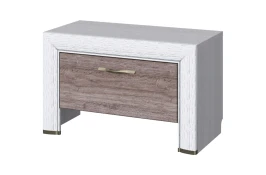 Тумба 1S, OLIVIA, цвет вудлайн крем/дуб анкона