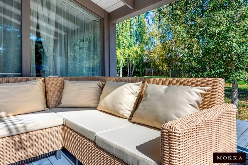 MOKKA BELLA диван угловой, соломенный