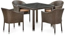 Комплект плетеной мебели T257A/Y350A-W53 Brown 4Pcs