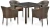 Комплект плетеной мебели T257A/Y350A-W53 Brown 4Pcs