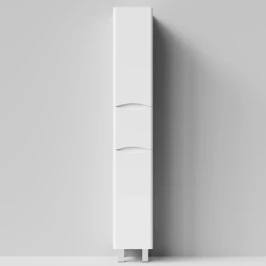 Пенал Адель 30 (1 ящик, 2 двери) напольный, белый глянец, левый