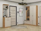 Готовая прихожая Стиль-04 Cream Silk Дуб Вотан лофт