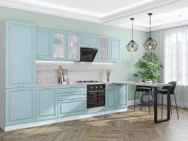 Готовый кухонный гарнитур Ницца-02 Голубой