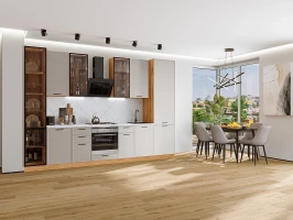 Кухонный гарнитур Фрейм-06 Clay Silk Дуб Вотан