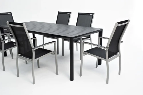Столовая группа из алюминия GONZO графит  Joygarden