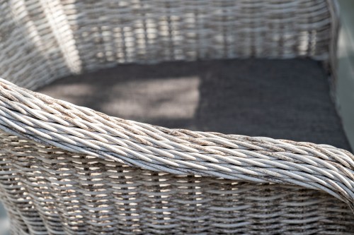 "Равенна" плетеное кресло из искусственного ротанга, цвет бежевый