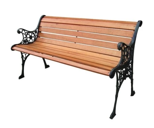 Чугунная уличная парковая скамейка Классик(Classic) трехместная, эконом