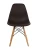 GH801/DC111 Стул пластиковый, ГОРЬКИЙ ШОКОЛАД#91049, каркас бук