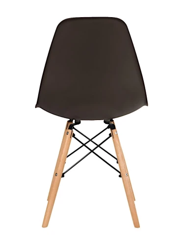 GH801/DC111 Стул пластиковый, ГОРЬКИЙ ШОКОЛАД#91049, каркас бук