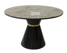 Стол обеденный Орион F-1435, 120х120х76 см, серый мрамор Стол обеденный Орион F-1435, 120х120х76 см, серый мрамор