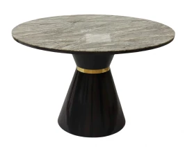 Стол обеденный Орион F-1435, 120х120х76 см, серый мрамор