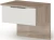 Тумба «Джулия» 1ящ (2шт.), Крафт серый/белый глянец